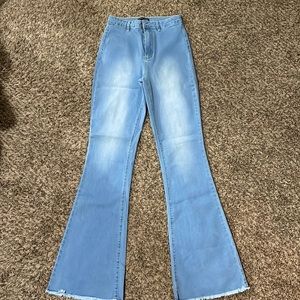 High waisted bell bottoms